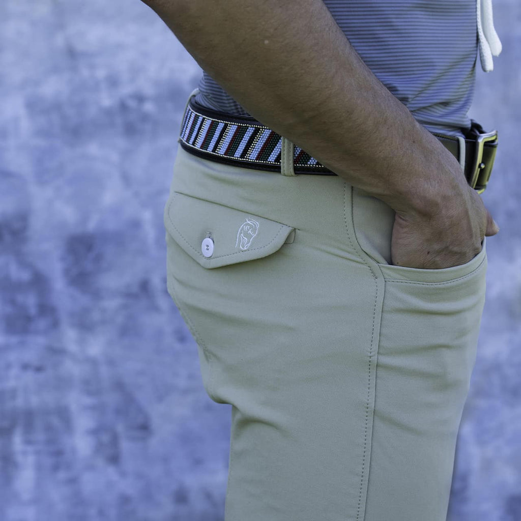 Close up of Igor Competition breeches in beige